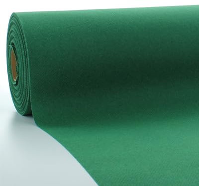 Sovie HORECA Linclass Airlaid Tischdeckenrolle Dunkelgrün - Tischdecke 118cm x 25m - Einfarbige Papiertischdecke Rolle - Ideal für Party & Hochzeit