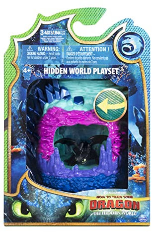 Dragons 3 - 6045086 - Jeu enfant - Figurine d'Action - Pack Taniere & Dragon - Film Dragons 3 Le Monde Caché - Modèle aléatoire