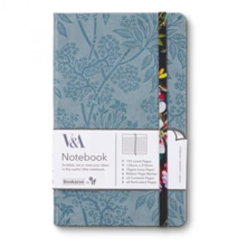 IF V & A Bookaroo A5 journal Kilburn svart blommig, en storlek