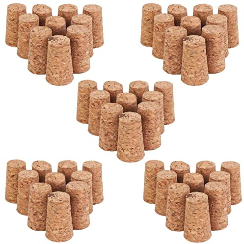 YouYuer Vinkorkar, 50 st korkar pysselkorkar vinkorkar flaskkorkar pysselkorkar naturliga korkar för vin ölflaskor naturkorkar hantverk reservkork för ölvin (22 x 17 x 35 mm)