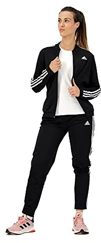 adidas Damen Essentials 3-Stripes Track Suit, Black, XS Short