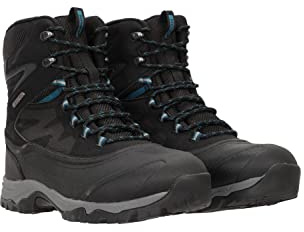 Mountain Warehouse Piste Basher Extreme Mens Snow Boots - Thinsulate Lined Shoes, Synthetic & Mesh Upper Footwear, IceLock Outsole - Best for Winter, Casual Walks Black 10 UK