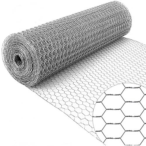 Mugar- Malla Triple Torsión o Hexagonal, Luz 51X51, 0,90mm Diámetro de Alambre, Rollo 50 Metros (1,5x50 metro)