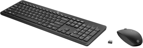 HP Wireless Keyboard and Mouse Combo - Full Size Membrane Chiclet Style Keyboard, 3-Zone Layout, 2.4GHz Wireless Connection, Compatible with PC, Mac
