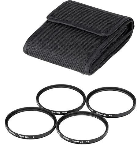 Närbildsobjektiv +1+2+4+10 dioptrier i fyra delar, fokuseringsfilter for makroobjektiv levereras med nylonväska, fotografitillbehör (Size : 82mm)