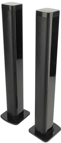 XUMIUZIY TV Sound Bar, 60W HD HiFi Stereo Soundbar para TV, 2 en 1 Separable TV Speaker Wall Mounted with HD Multimedia Cable, Support Bluetooth, Optical Fiber, and USB Connection