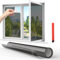 Fentar One Way Privacy Film for Glass Windows, 200x44.5cm Mirror Window Film Privacy, Anti Glare Thermal Window Film, Heat Reflective Window Tint for Home Office Bathroom UV Block, Black