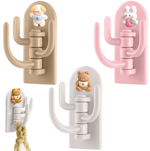 Ganchos Adhesivos De Colores, 3 Piezas Toalla Autoadhesiva, Toalla Colgante, Toallero De Baño, Cocina, Oficina, Perchero, Perchero Para Niños