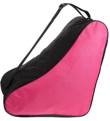 Abaodam Rollschuh-Tasche, Schlittschuhtasche für Herren, Tasche für Herren, Tasche zum Tragen von Schlittschuhlaufen, Rollschuhzubehör, Rosy Nylon