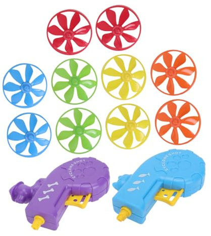 SUPVOX Lot de 2 Sets de Jouets Interactifs pour Chats à Rapporter en Plastique Solide, Soucoupes Volantes, Taille Moyenne, Usage Intérieur et Extérieur, Adaptés aux Couleur Aléatoire