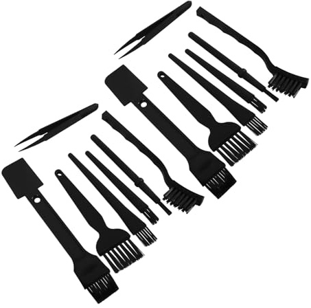 HOMSFOU 2sets Spazzola Pulizia per Tastiera Computer Antistatica Nylon Kit Pulizia Mini Spazzole Portatili Adatto per Monitor Fotocamera Ufficio