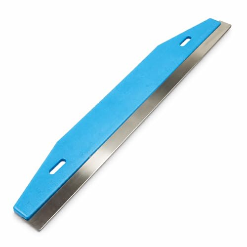 NAVOYS | 60cm/24 Decorator’s Trimming Edge & Paint Guard | Extra Long Wallpaper Cutting Guide with Stainless Steel Edge | Lightweight Plastic Handle | Straight Edge Ruler for Wallpapering | Painting