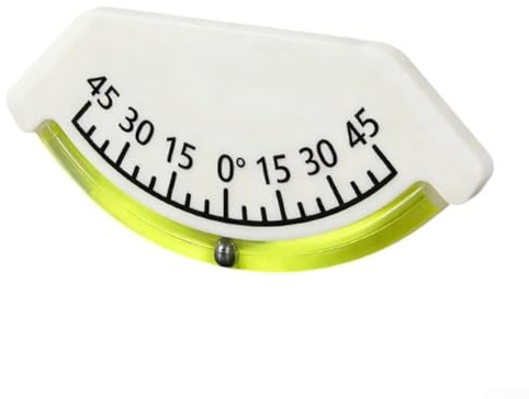 Jauge d'angle numérique portée 45 pour camion pour camping-car bateau – Inclinomètre compact avec doublure immergée dans l'huile – Capteur d'inclinaison portable pour tableau de bord 9 x 4,2 cm (bulle