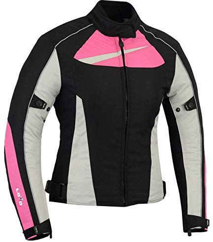 Giacca invernale da donna, per moto L nero / rosa