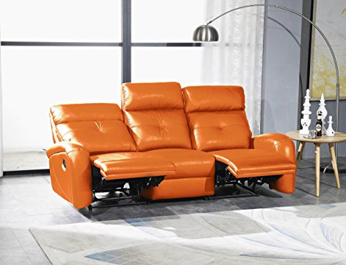 Mapo Möbel Voll-Leder Fernsehsofa Relaxsofa 3-Sitzer 5130-3-477