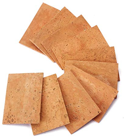 Alnicov 10pcs/pack Saxophone Corks Soprano/Tenor/Alto Neck Cork Saxophone Parts Musical Instrument Accessories 60x40x2mm