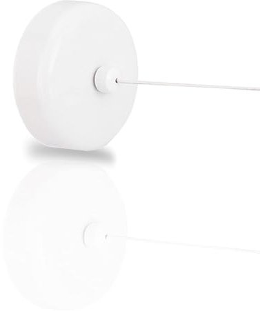 HERCHR Filo stendibiancheria retrattile in acciaio inox, Corda Per Stendere Retrattile Da Interno Ed Esterno, regolabile, Stendibiancheria retrattile per doccia bagno per bucato (bianca)