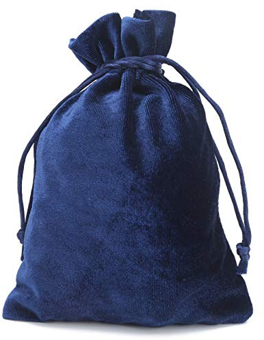 EVIMARLEN Velvet Tarot Ba - Taro Car Storage Bag & Dice Bag, Drawstring Storage Pouch for Playing Cards Rider Waite Tarot Deck Oracle Cards Jewelry Coins Accessory Travel Gift Bag(Blue)