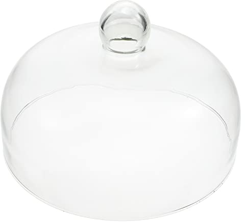 VORCOOL Cake Glass Cover Dome Desert Cloche Round Display Cake Plate Serving Platter Punch Bowl Food Tent Pastry Cover Party Supplies 23CM