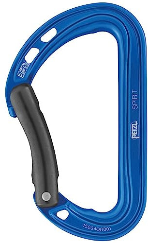 Petzl, Spirit, Karabiner, Blu, U, Unisex Erwachsener