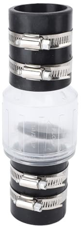 Quiet Waste Water Sump Pump Check Valve, Spring Loaded Flap for Backflow Prevention, Quiet Check Valve (Small Size)