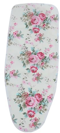 Mikinona Housse pour Planche à Repasser en Coton Polyester 91x31cm Protection Antidérapante et Installation Facile pour Usage Domestique