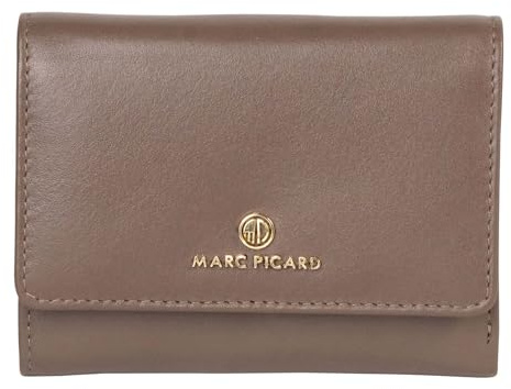 Marc Picard Leder Geldbörse Umbria Wallet with Flap Taupe