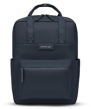 Kapten & Son Rucksack Bergen Navy Blue 11 L | Rucksack Damen & Herren Blau | Tagesrucksack mit 11 Tabletfach | vegan & wasserabweisend