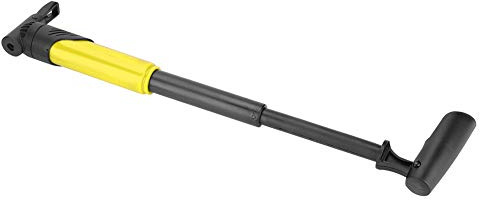 Zerodis Fahrrad-Ersatzteile, Kompakter Inflator mit Leichtem ABS-Design, Schnelles Reifenaufpumpen für Straßen- und Mountainbikes, Tragbare Fahrradpumpe (Yellow)