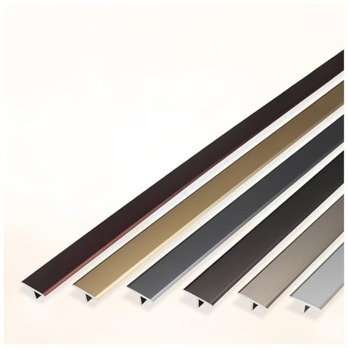 CMJYMX 90 Cm Profilé De Transition en T en Aluminium, Rail De Transition, Bande De Seuil Idéal pour Les Seuils De Porte, Carrelage, Moquette Et Parquet Stratifié(Iron Gray,2.8cm/1.1in)