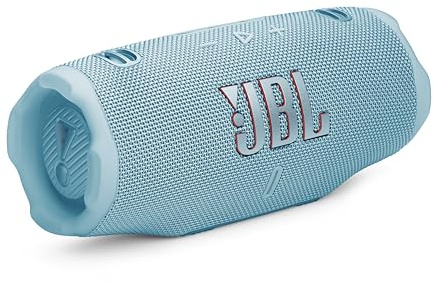 JBL Charge 6 - Portable Waterproof & Drop-Proof Bluetooth Speaker, Bold JBL Pro Sound with AI Sound Boost, 28Hrs of Playtime, Built-in powerbank & Comes with a Sturdy/Removable Carrying Strap (Teal)