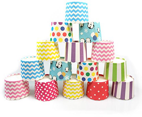 Keysui 100PZ Pirottini Carta per Muffin Cupcake Torte Dolce Forno Decorazione Baking Cup