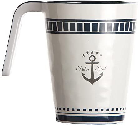 Marine Business Taza, Melamina, Multicolor, Talla única, 6