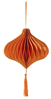 Talking Tables Décorations en Nid d’Abeilles | Décoration Boule Pompon | Décoration à Suspendre | Parfait pour Décoration de Noël, Fiançailles, Enterrement de Vie de Jeune Fille et Mariage | Orange