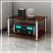 ZIUSFAC Etagère en Verre Meuble HiFi Support Meuble Stéréo Audio Rack À 2/3 Etagères Meuble Multimédia pour Boitier TV Stéréo Lecteur DVD Enceinte Cinéma Xbox(Brown,2 Tier)