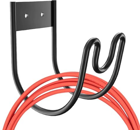 shjxi Wandhalterung für Schlauchaufhänger, robuster Wand-Schlauchhalter, stabiler Schlauchständer, starker Schlauchständer für Gartenschlauchaufbewahrung und Verlängerungskabel-Organisation