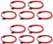 BLASHRD 10 Pezzi 50CM 3.0 III SATA3 7Pin Dati Cavi SSD 6Gb / S Dati Disco Rigido HDD con Versione Premium con Manicotto in Nylon(Rosso)