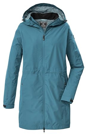 Killtec Mujer Parka funcional/parka impermeable con capucha KOS 35 WMN PRK, sturmblau, 42, 43936-000