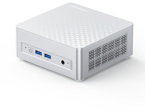MINIS FORUM M1 Plus Mini PC, Intel Core i5-12600H (12C/16T, 4,5 GHz), 16 GB DDR5 RAM, SSD da 512 GB, display tripla 4K (HDMI/DP/USB 4.0), doppia porta 2,5 GbE, WiFi 6E, computer desktop compatto