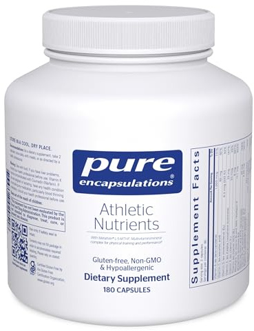 Pure Encapsulations Athletic Nutrients | Multivitamin/Mineral Complex for Exercise Performance and Training* | 180 Capsules