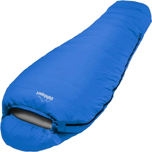 Sac de Couchage de Camping et randonnée - Sacs de Couchage pour Adultes et Enfants I 300g/m², Bleu