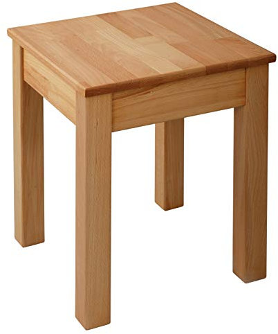 Krok Wood Hocker Tomas aus Massivholz 35x35x45 cm (Buche, 1x ohne Eingriff)