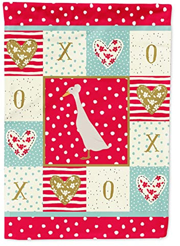 Caroline's Treasures CK5286CHF - Lienzo con Bandera de Bali Duck Love para casa, tamaño Grande, Multicolor