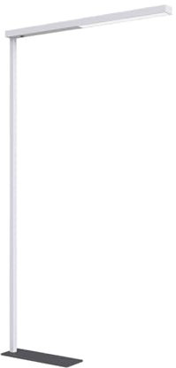 Arcchio LED Büro Stehlampe weiß schwarz, Bürolampe Uplight und Downlight Deckenfluter 7400lm 4000K Standleuchte Office Büro-Stehleuchte