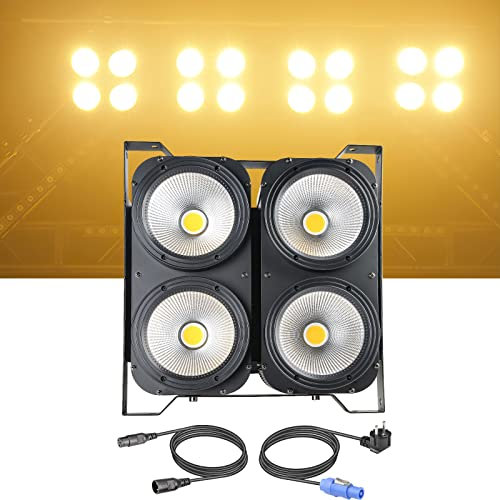 Led Par Scheinwerfer DJ Discolicht, 4x100w COB Warmweiße Farbe DMX512 LED Strahler Bühnenlicht Party Licht Scheinwerfer Beleuchtung für Party Beleuchtungen