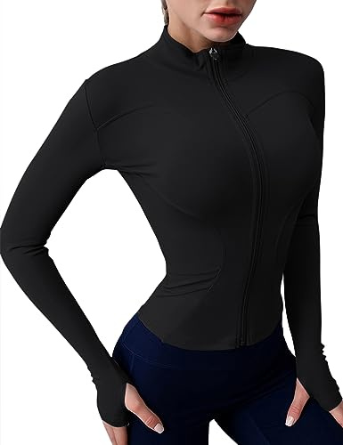 Rapbin Långärmad gymtoppar för kvinnor sport t-shirt damer fitness träning yoga magtoppar löpning t-shirts med tumhål