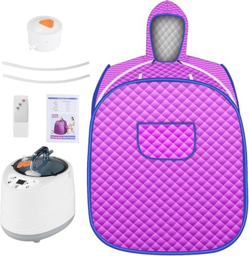 SenDeluz Sauna à Vapeur et Cabine, Tente de Sauna Portable Pliable avec Le Contrôleur de Température pour Bain de Sauna Détoxification Perspiration Thérapie Perdre du Poids