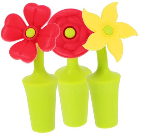 MAGICLULU Weinflaschenverschluss Silikon 3 Stück Mit Luftdichtem Stopfen Für Geöffnete Weinflaschen Haltbarer Aromaschutz Flaschenkorken Für Rotwein Cocktailflaschen