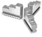 3PCS innen interne Backen for K11-80 K11 80 80mm 3 3 Backen-drehfutter Zubehör