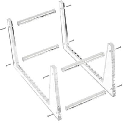 Cabilock Présentoir Vinyles Transparent Acrylique Amovible Support Bureau Capacité Importante pour CD et Disques Rangement Stable et Résistant pour Albums Vinyl